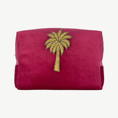 Pink Palm Tree make up bag