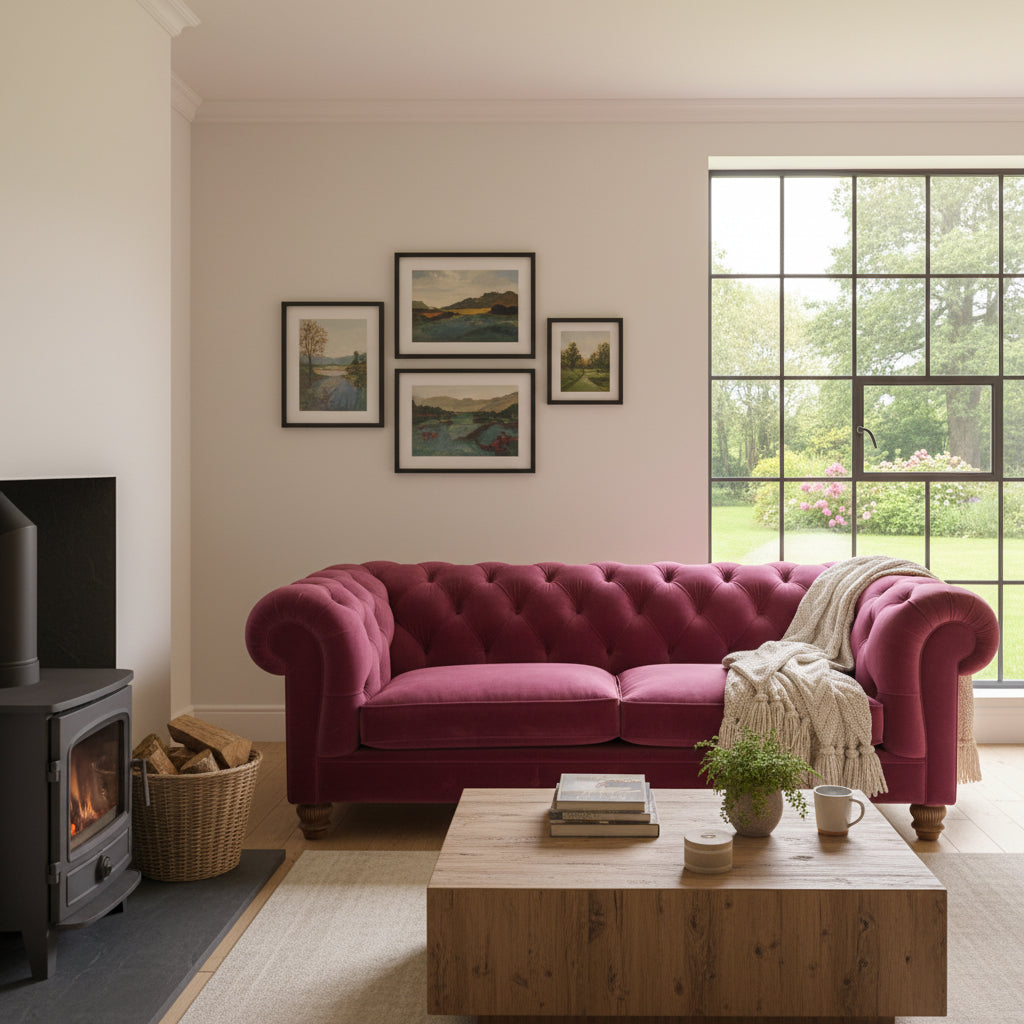 Britannia Velvet Sofa in Shiraz