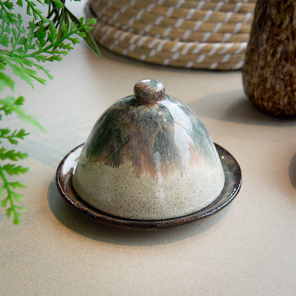 Brown Ombre Butter Dish