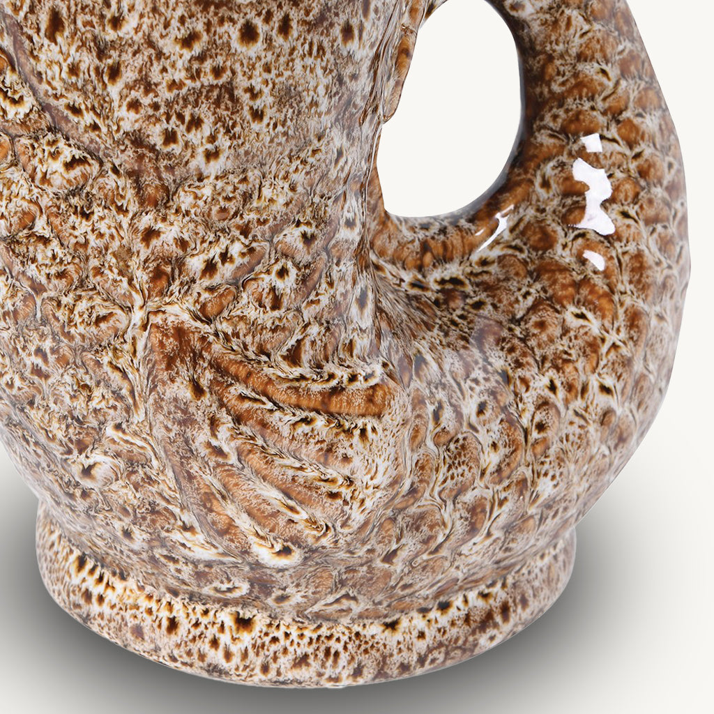 Brown Speckled Fish Jug