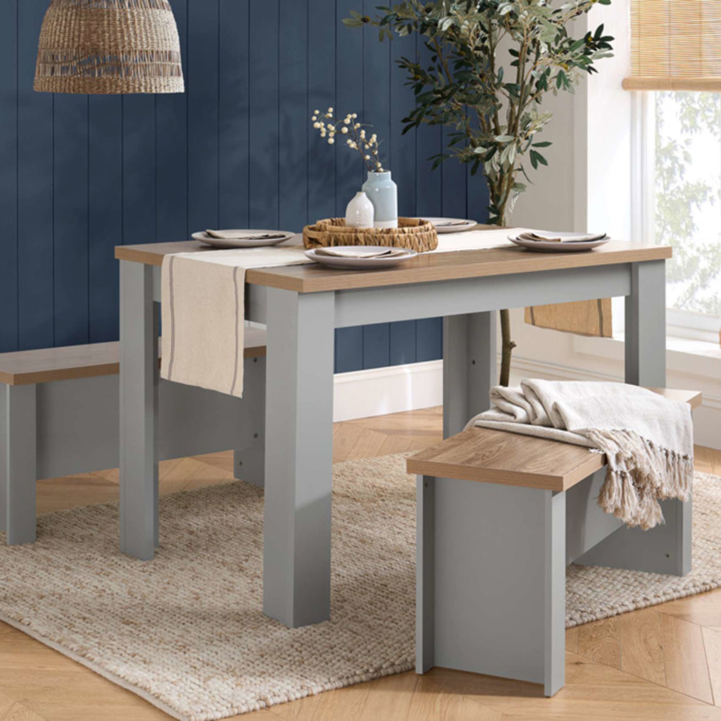 Burwick Dining Table and Bench Set