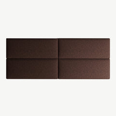 EasyMount Upholstered Wall Panels Pack of 8 in Chocolate