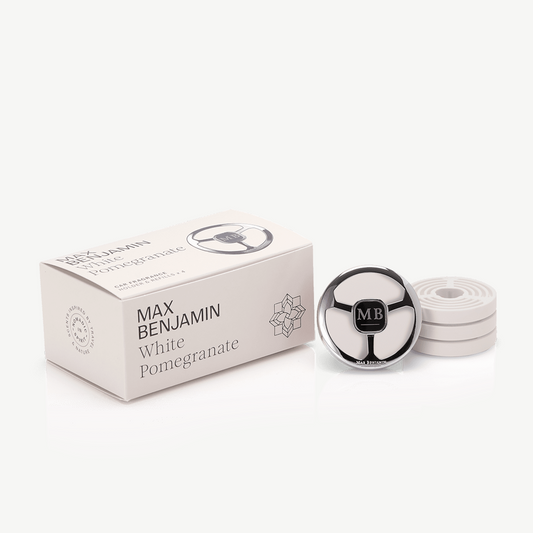 White Pomegranate Car Diffuser Set