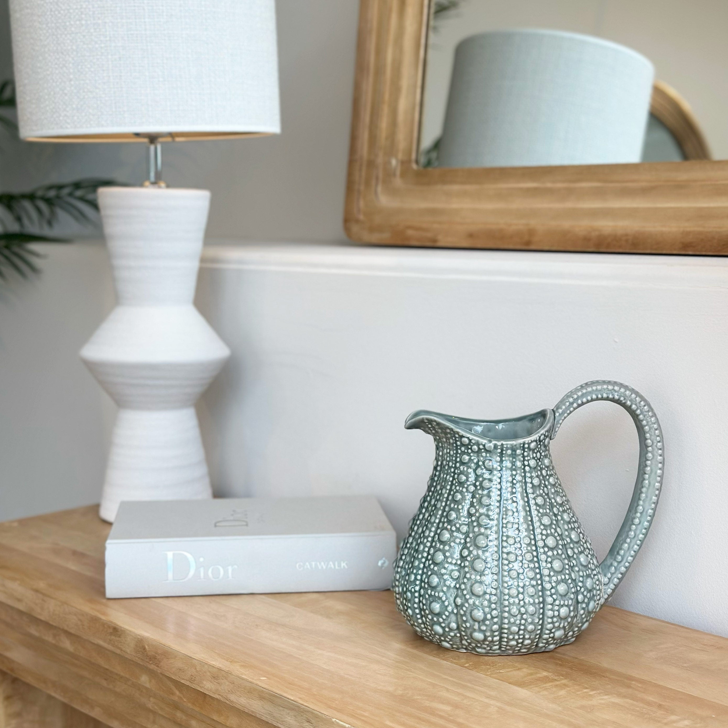 Ceramic Urchin Jug in Grey