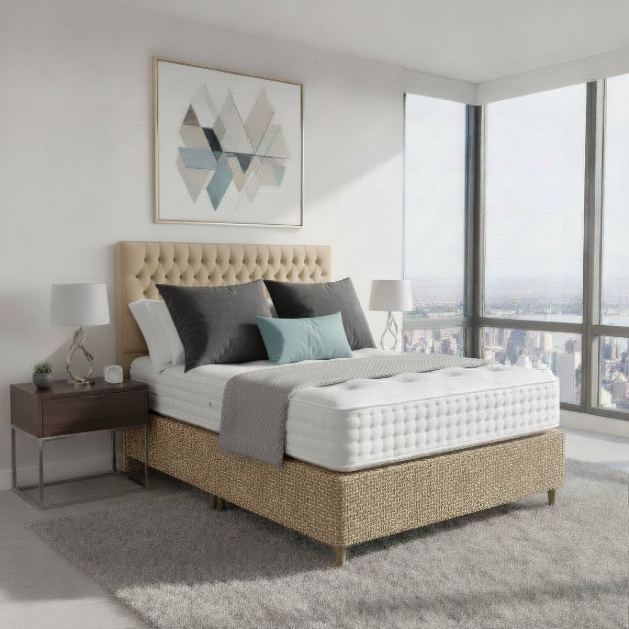 Arighi Bianchi Antoinette Bed in Ascot Biscuit