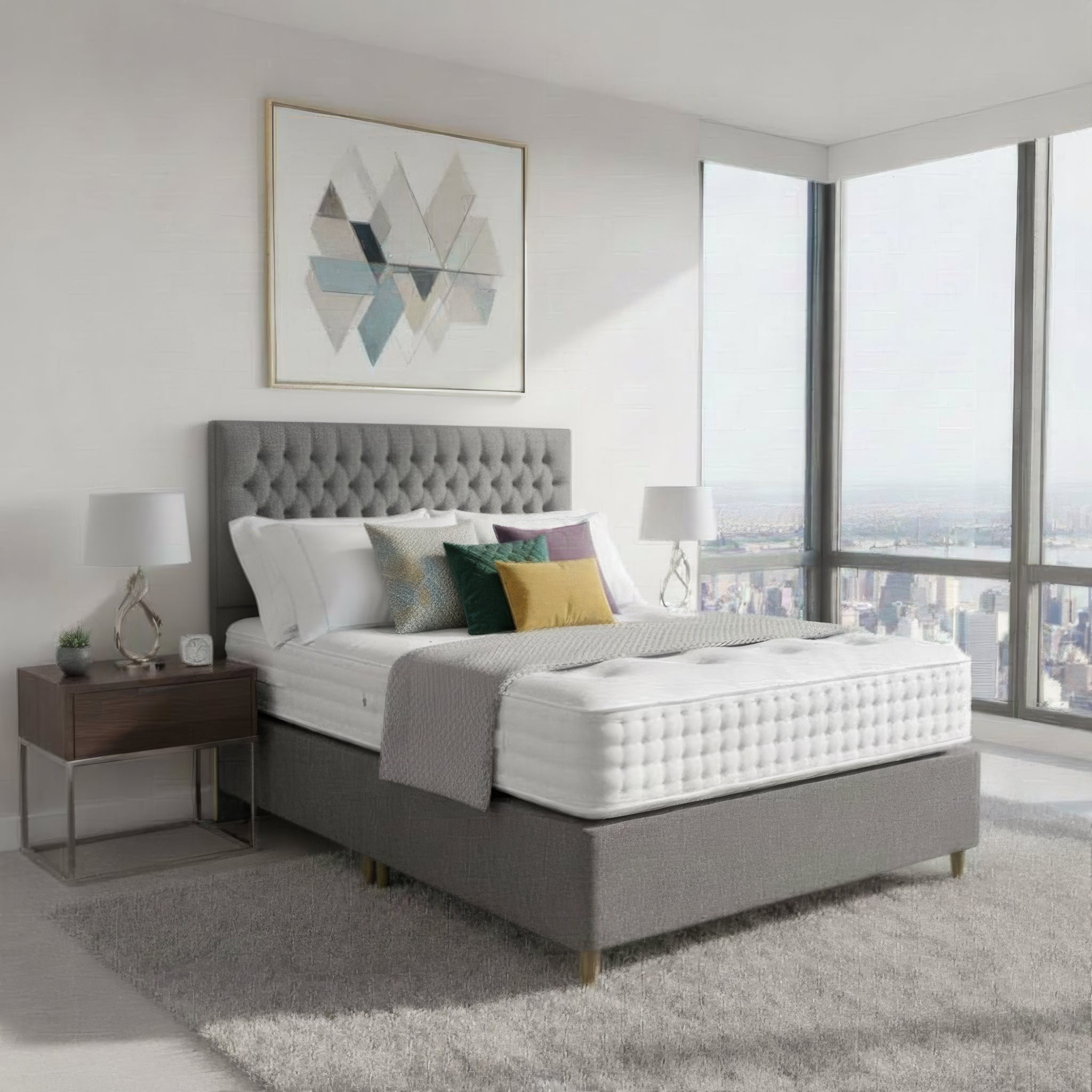 Arighi Bianchi Antoinette Bed in Daytona Silver