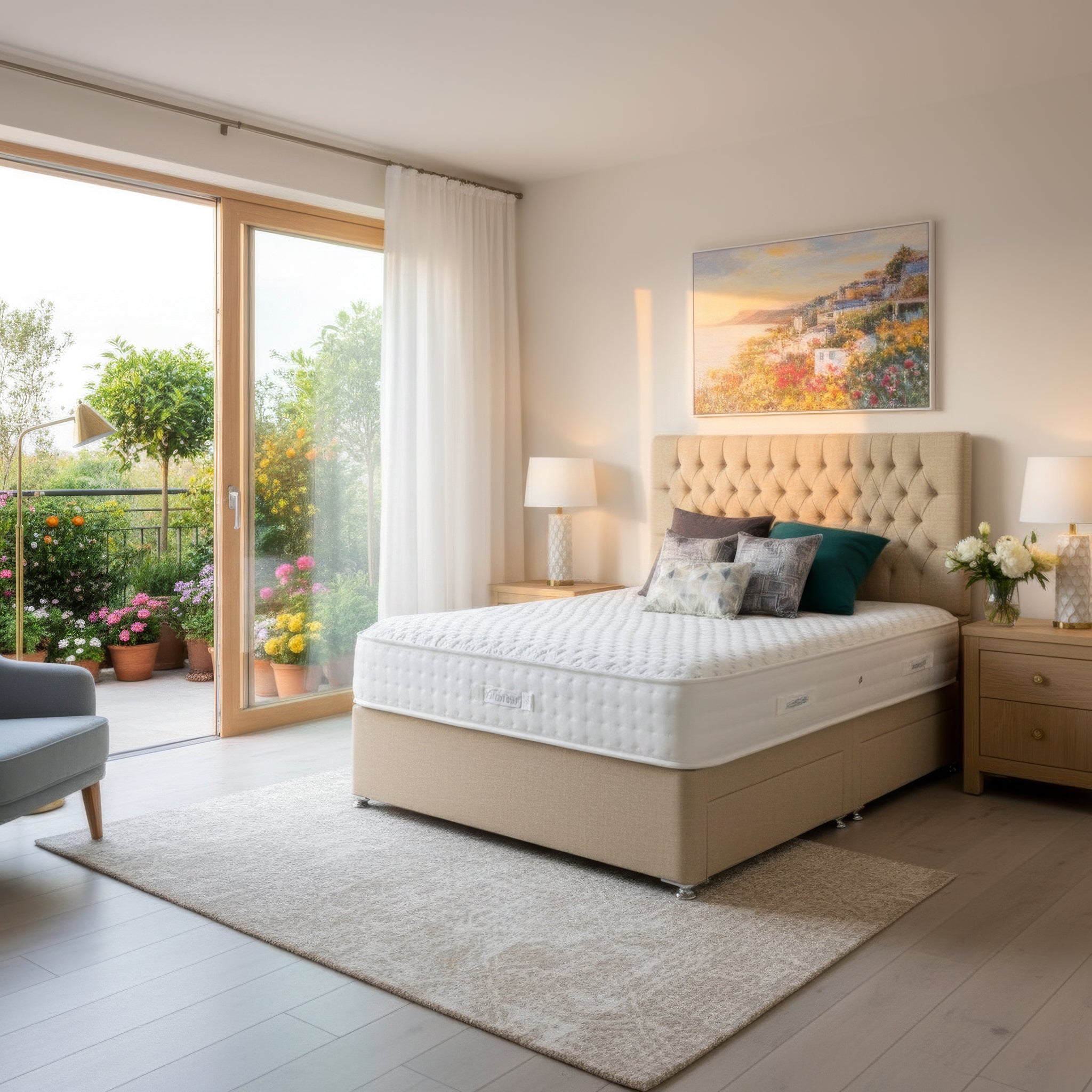 Arighi Bianchi 4 Drawer Antoinette Bed in Daytona Stone