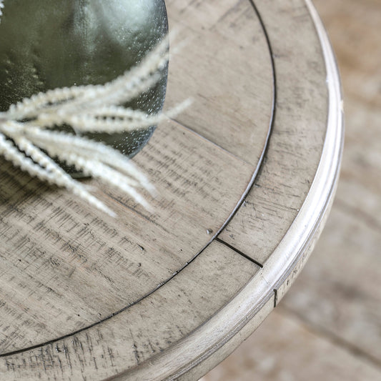 Pine side table in natural finish