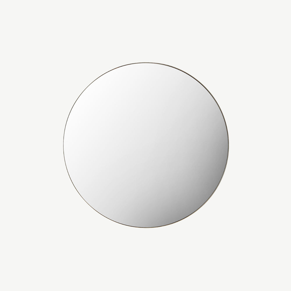 Circular Mirror in Champagne