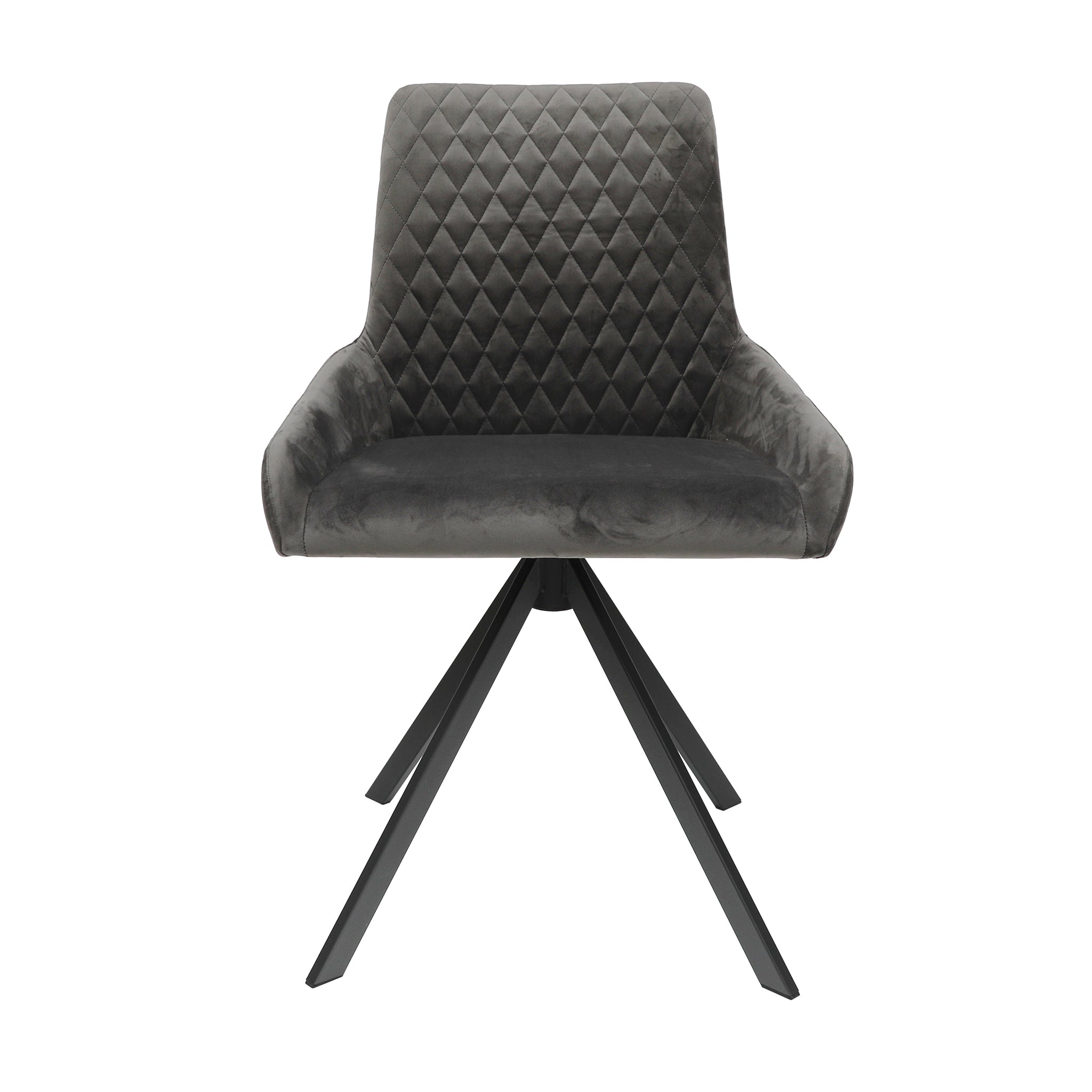 Apollo Dining Chair in Grey Velvet
