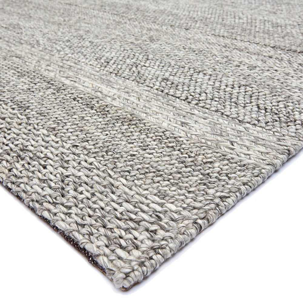 Coast Rug in Grey Marl Stripe