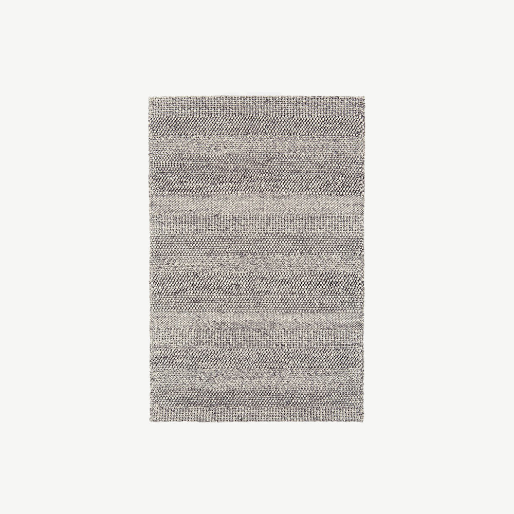 Coast Rug in Grey Marl Stripe