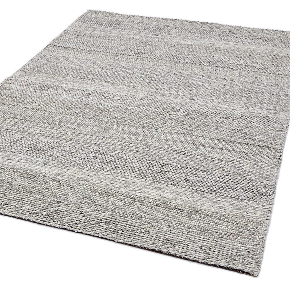 Coast Rug in Grey Marl Stripe