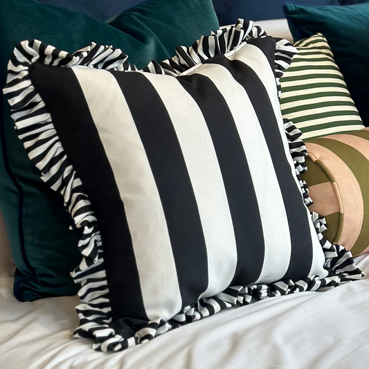 Colours Of Arley Cocktail Cushion - Meteorite & Plain