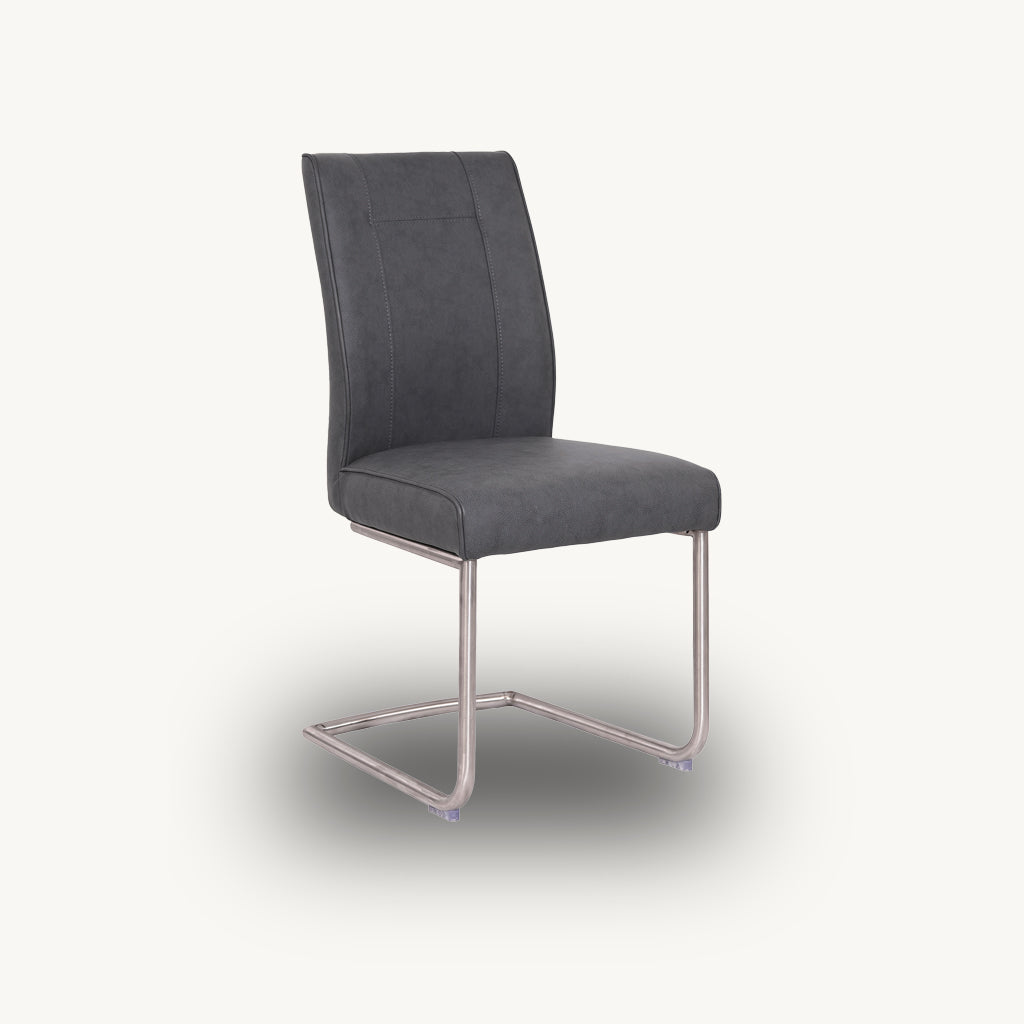 Cordova Contour Dining Chair in Dark Grey