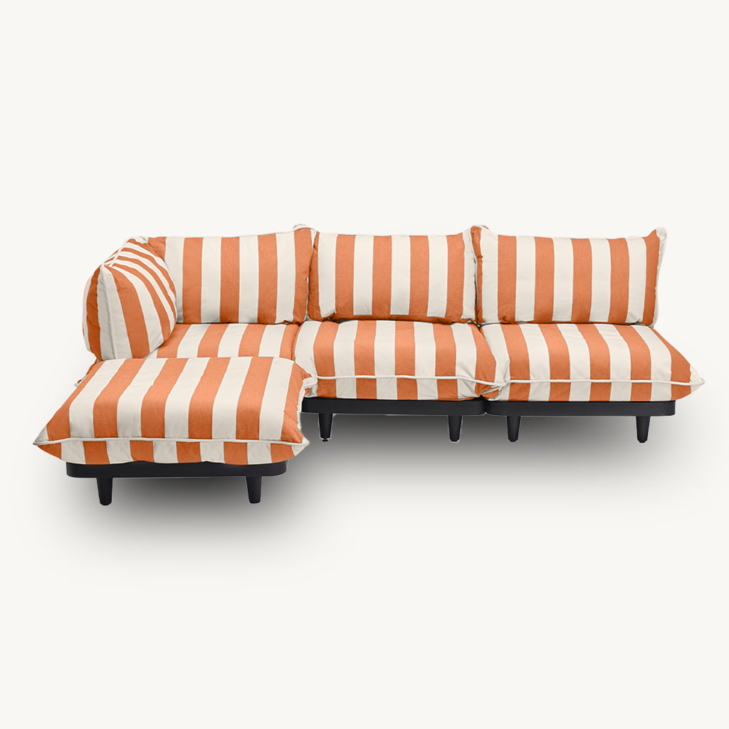 Paletti Corner Lounge Chair in Orange