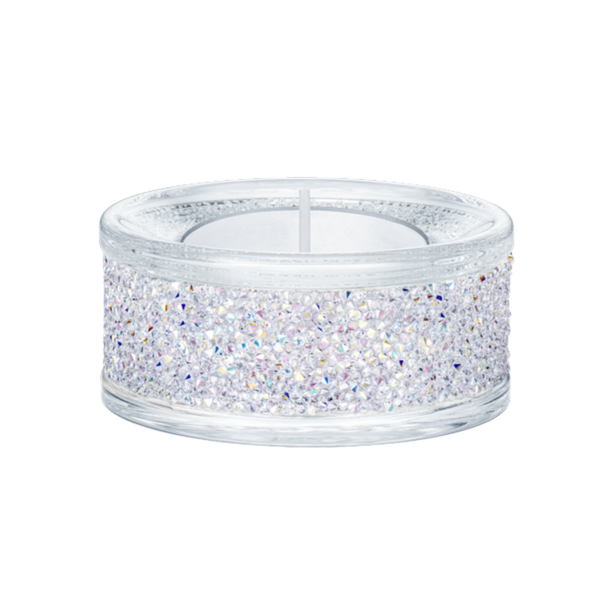 Swarovski Shimmer Tea Light Holder in Purple