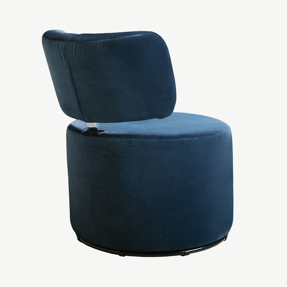 Sits Mokka Swivel Armchair in Navy Blue