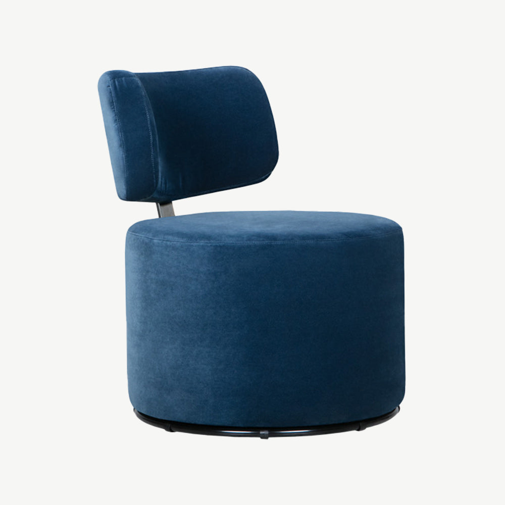 Sits Mokka Swivel Armchair in Navy Blue