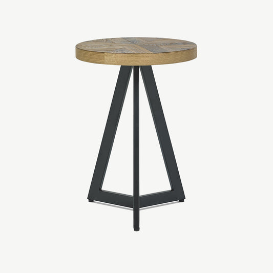 Glendale Rustic Oak Lamp Table
