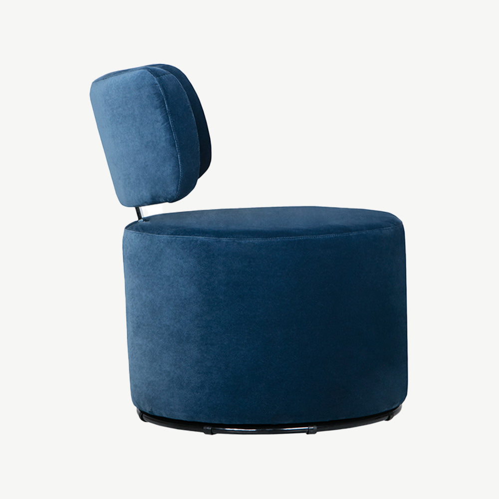 Sits Mokka Swivel Armchair in Navy Blue