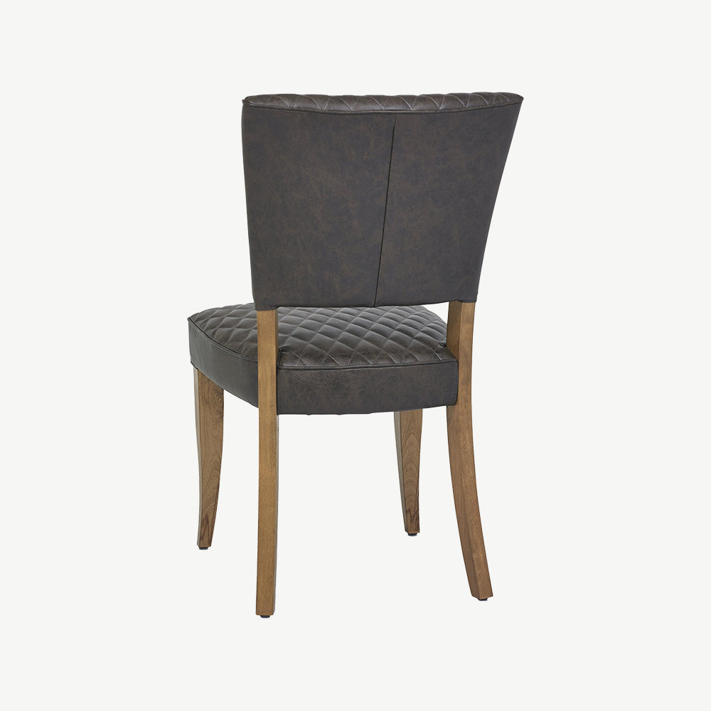 Glendale Rustic Oak Logan Chair In Old West Vintage