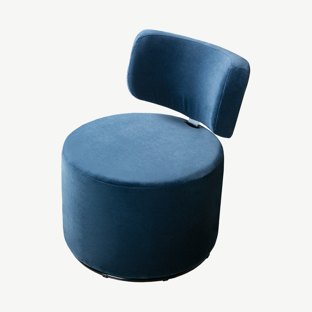 Sits Mokka Swivel Armchair in Navy Blue