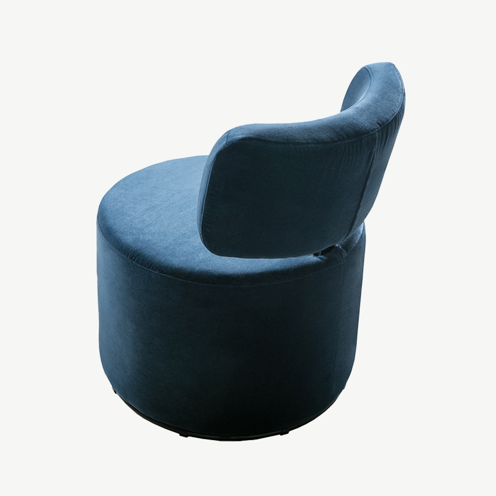 Sits Mokka Swivel Armchair in Navy Blue