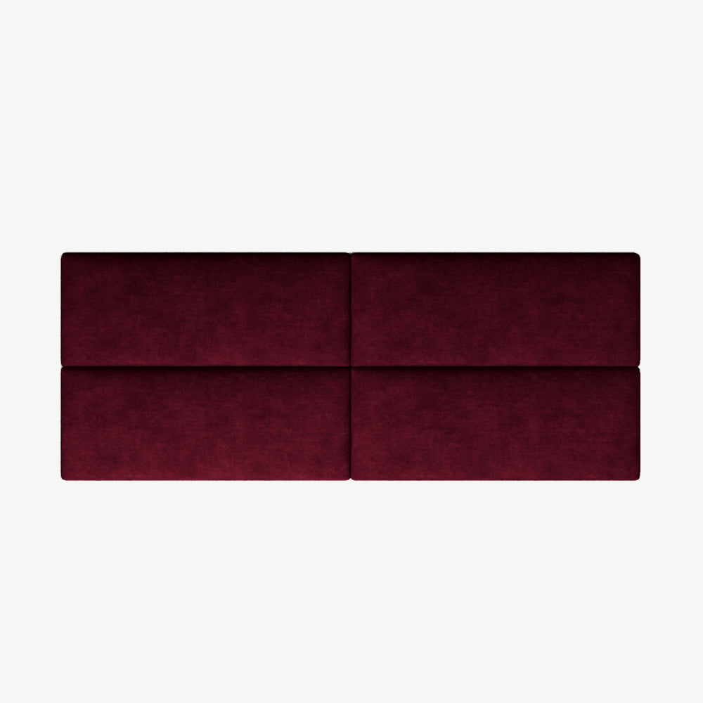 EasyMount Upholstered Wall Panels Pack of 4 in Bordeaux