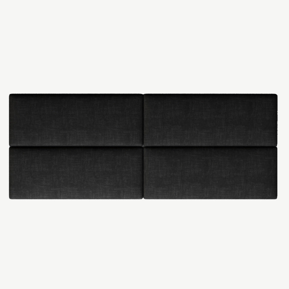 EasyMount Upholstered Wall Panels Pack of 8 in Ebony