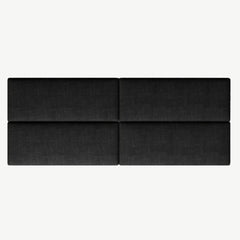 EasyMount Upholstered Wall Panels Pack of 8 in Ebony