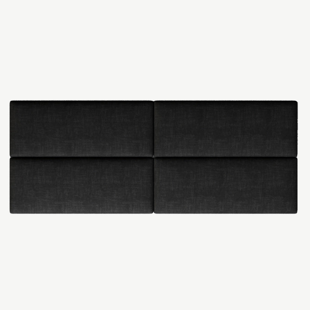 EasyMount Upholstered Wall Panels Pack of 4 in Ebony-1