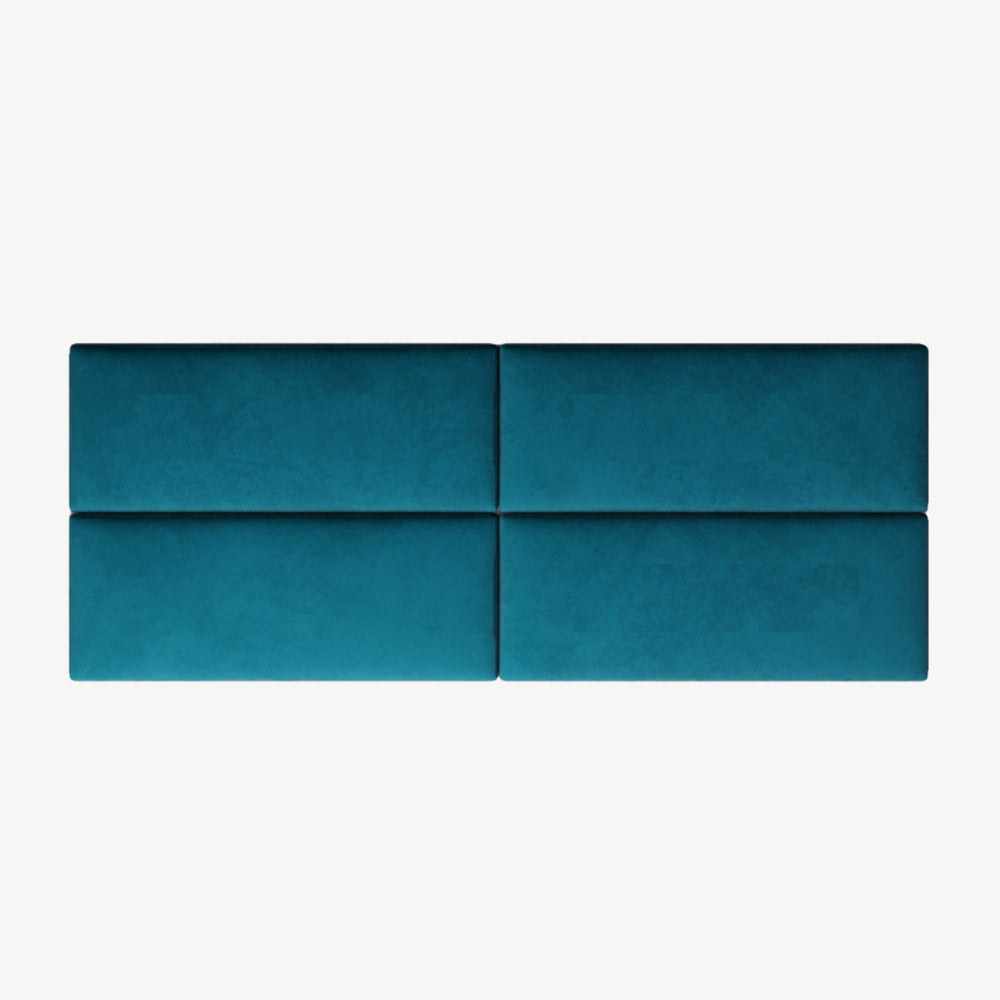EasyMount Upholstered Wall Panels Pack of 4 in Teal
