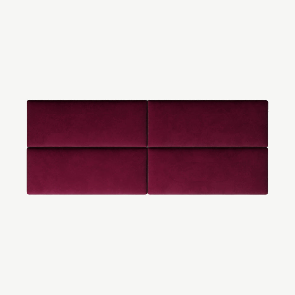 EasyMount Upholstered Wall Panels Pack of 4 in Berry