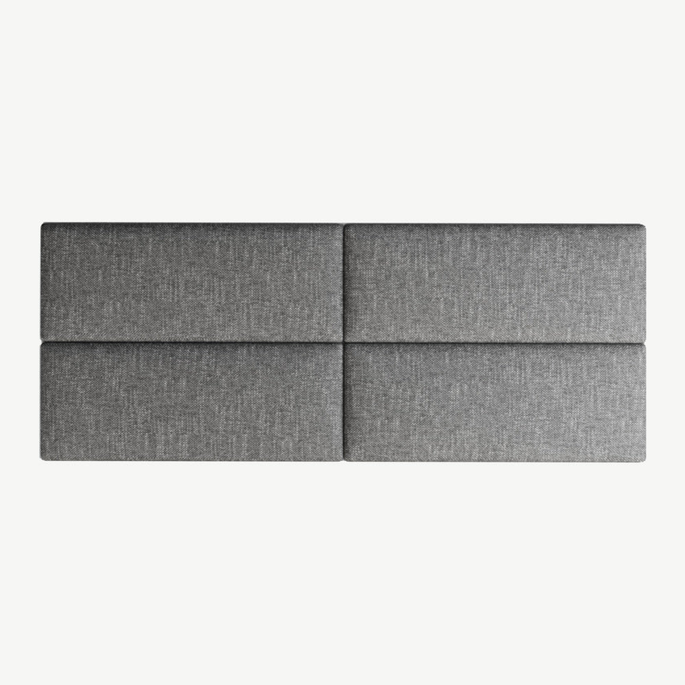 EasyMount Upholstered Wall Panels Pack of 8 in Grey-1