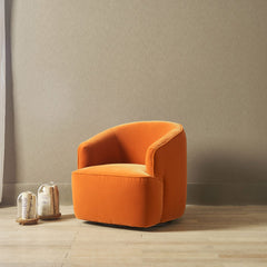Bexley Swivel Chair in Royal-Velvet-Amber