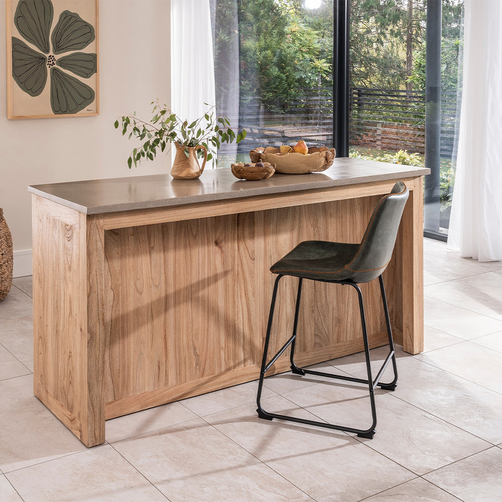 Dale Counter Stool in Forest Green