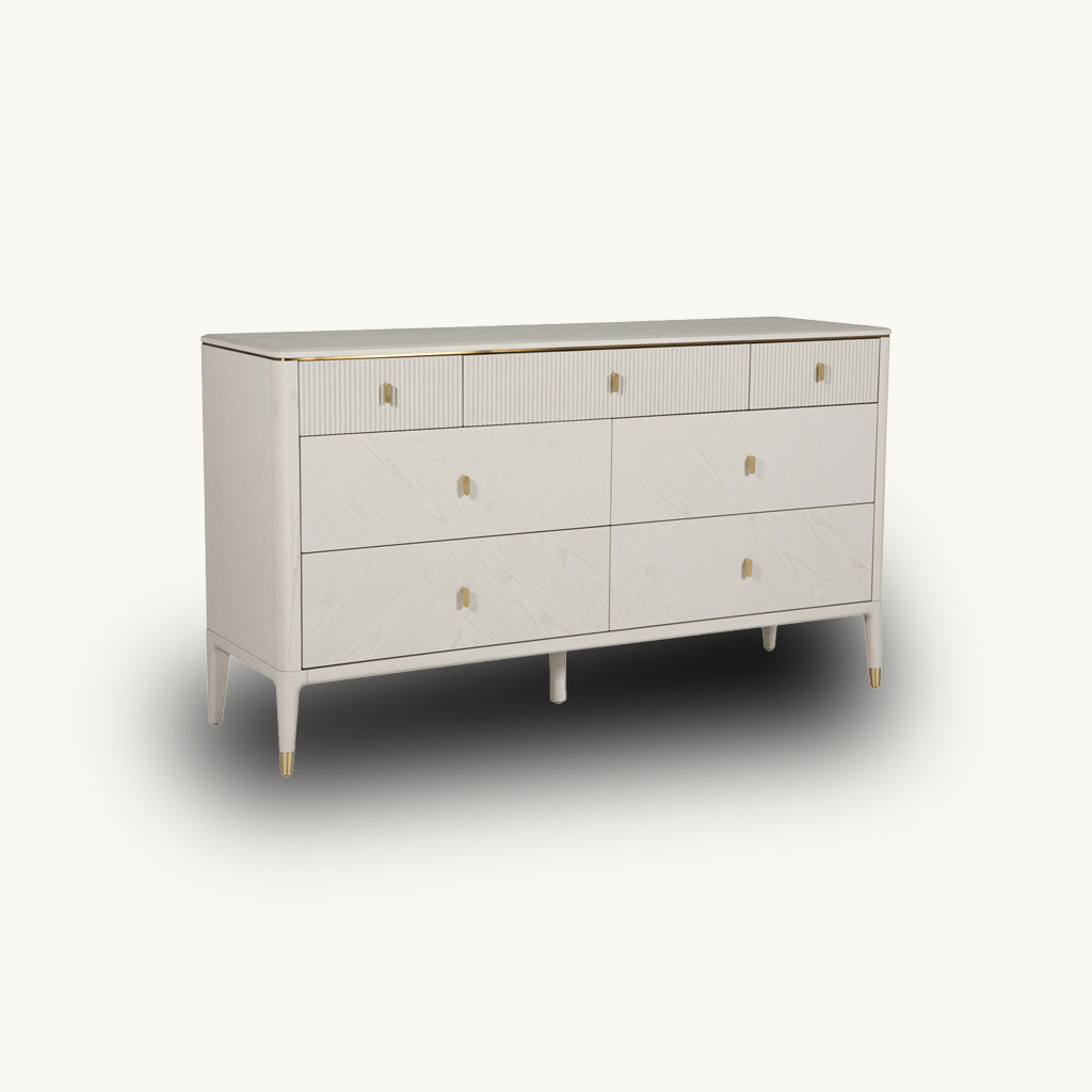 Dante 7 Drawer Chest in Beige