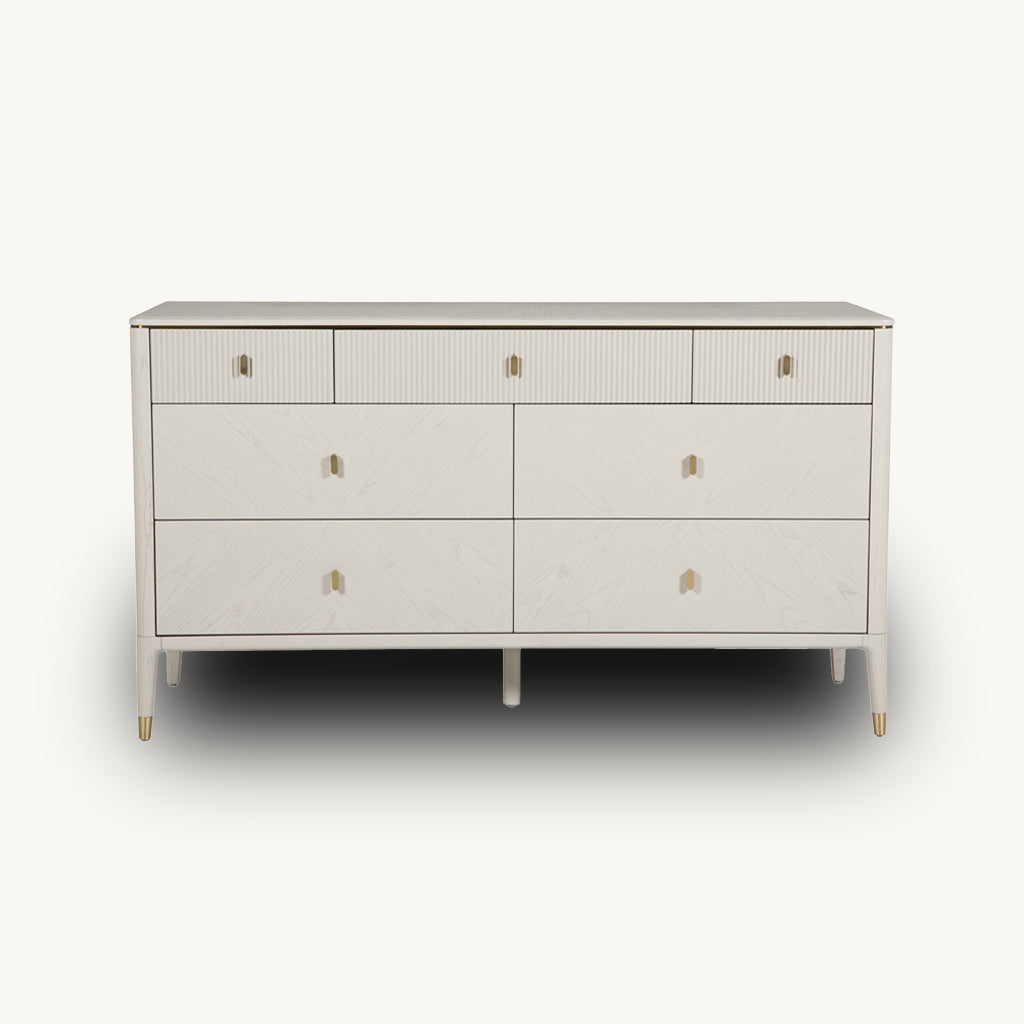Dante 7 Drawer Chest in Beige
