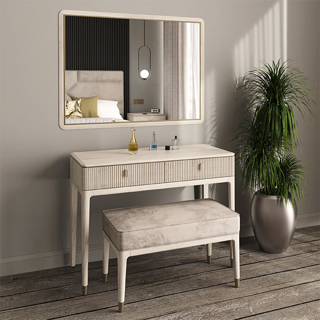 Dante Mirror in Beige