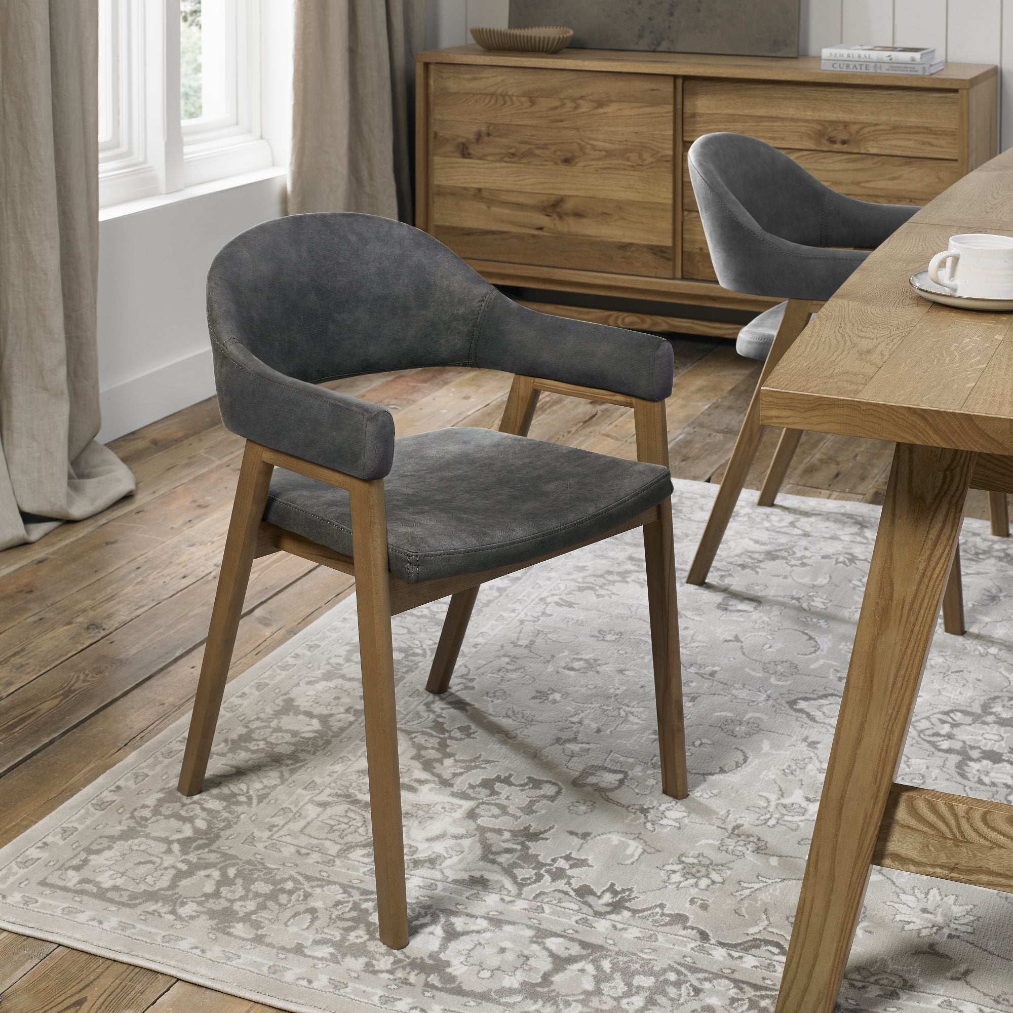Highgate Rustic Oak Armchair