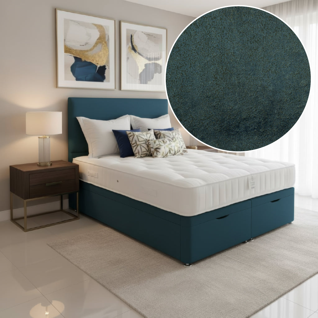 Arighi Bianchi Ottoman Prarie Bed in Daytona Ocean