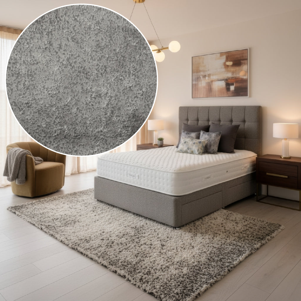 Arighi Bianchi 4 Drawer Broadway Bed in Daytona Silver