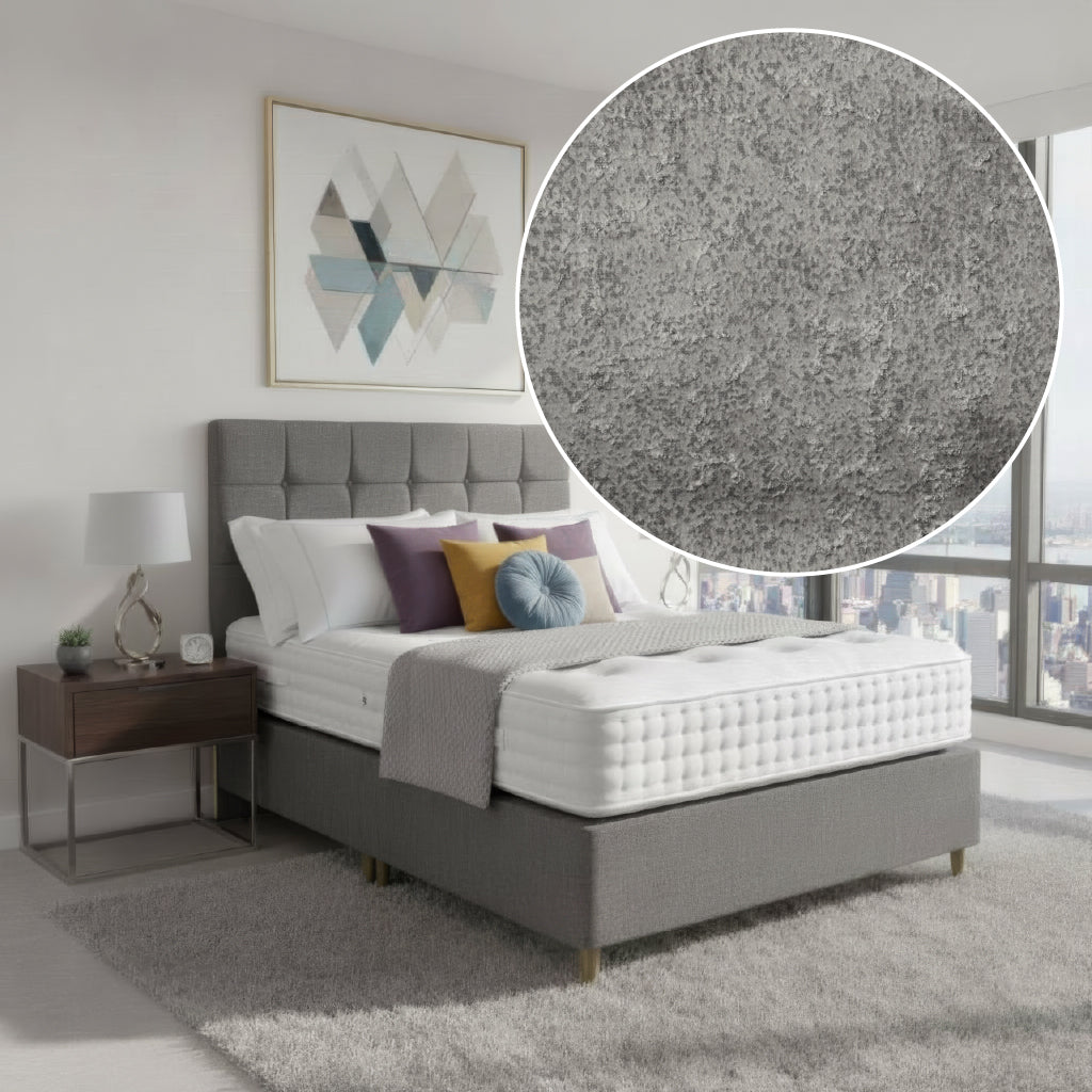 Arighi Bianchi Broadway Bed in Daytona Silver