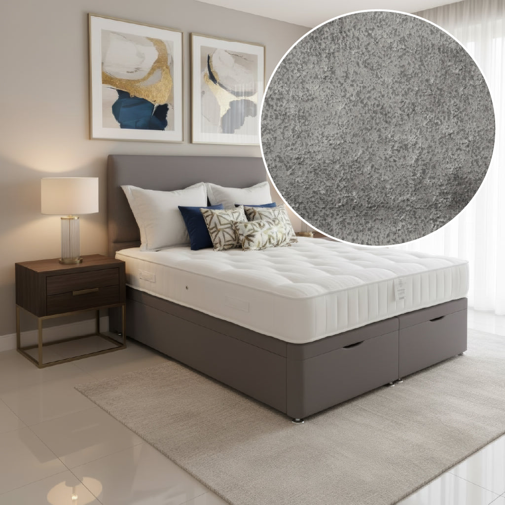 Arighi Bianchi Ottoman Prarie Bed in Daytona Silver