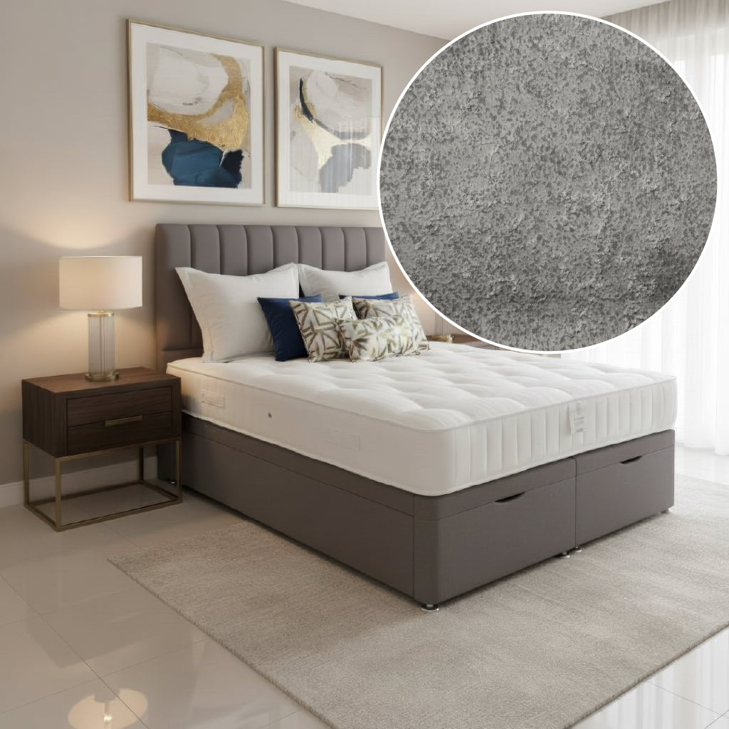 Arighi Bianchi Ottoman Gene Bed in Daytona Silver