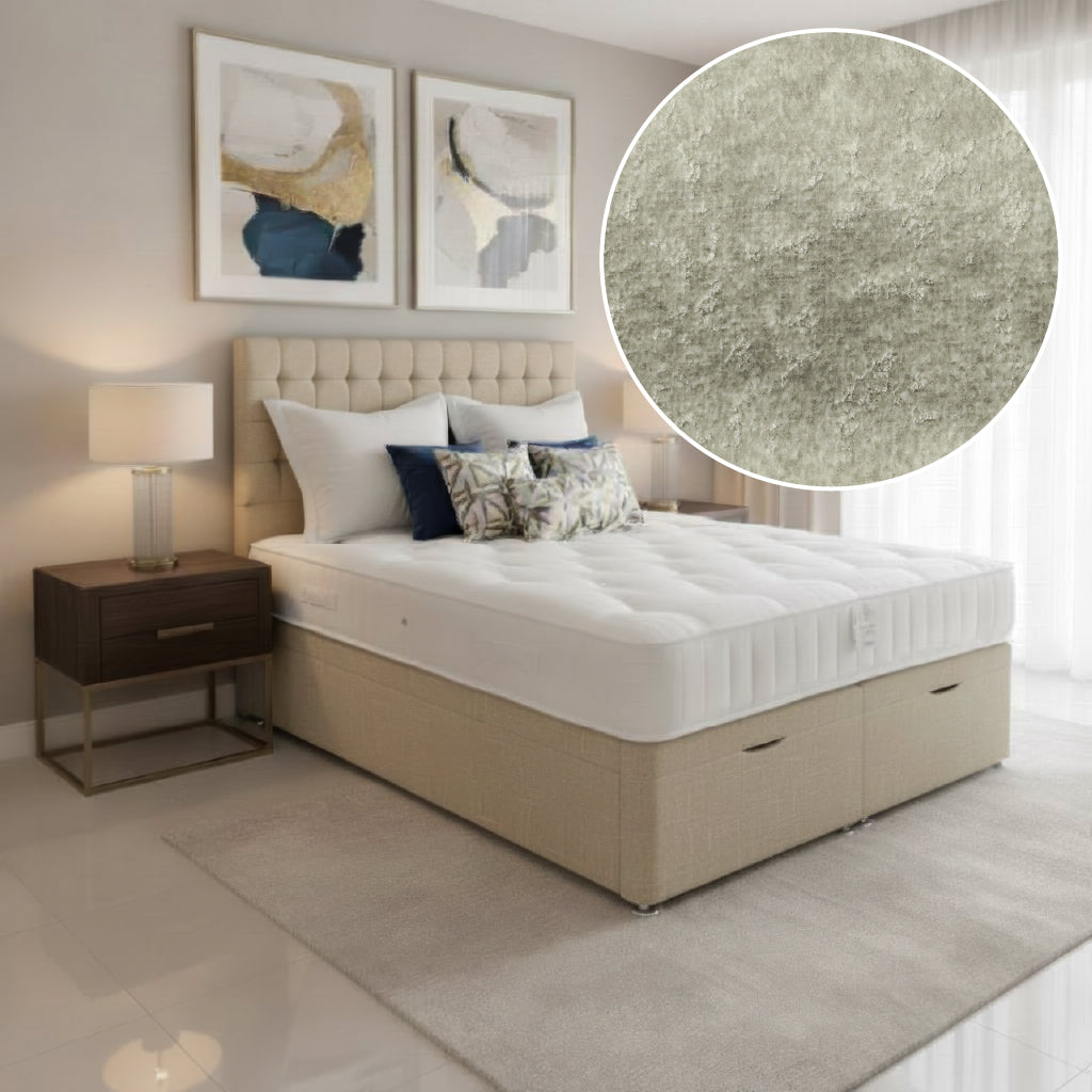 Arighi Bianchi Ottoman Bed Base in Daytona Stone