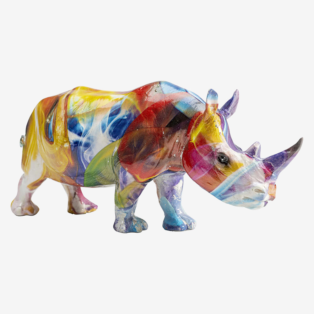 Deco Coloured Rhino
