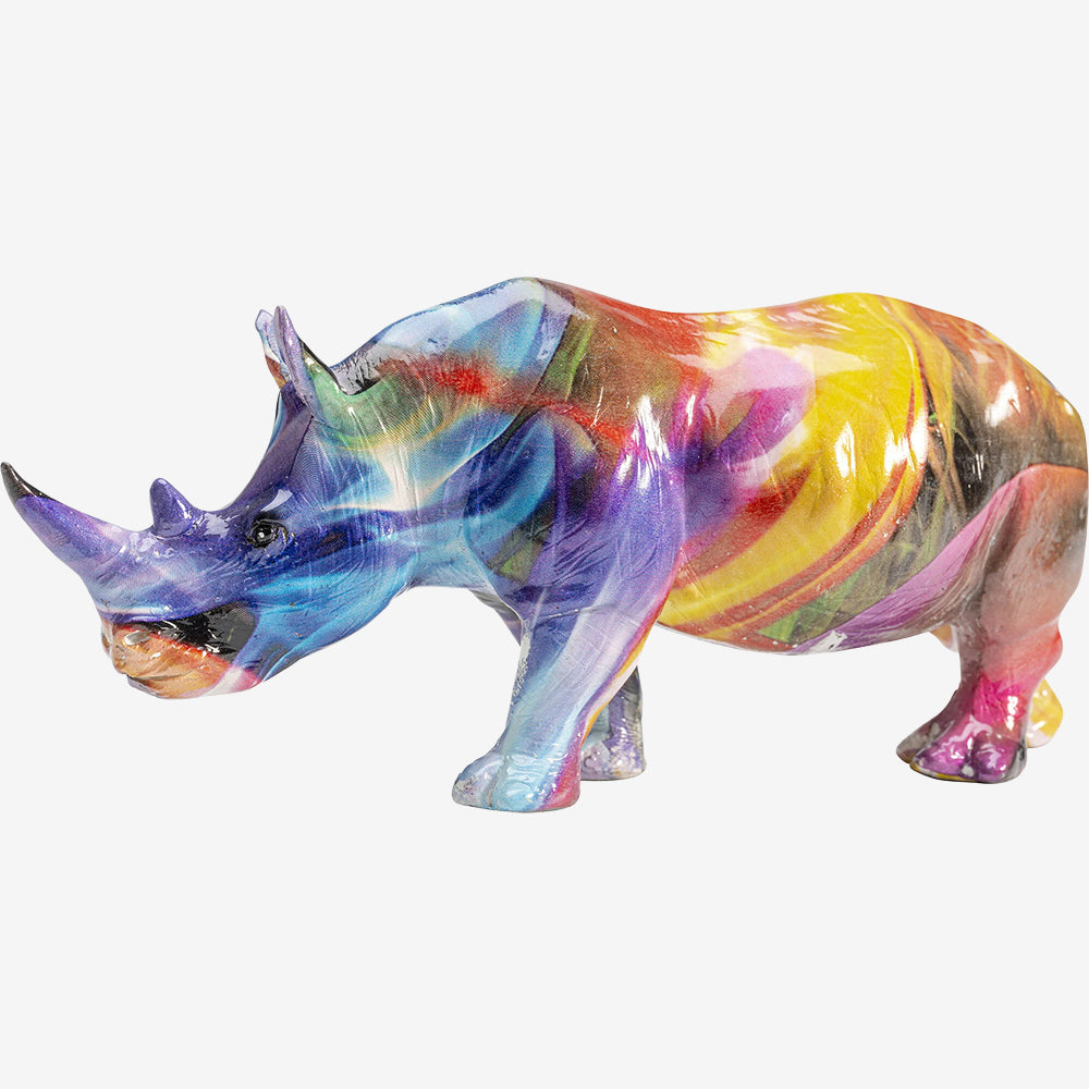 Deco Coloured Rhino