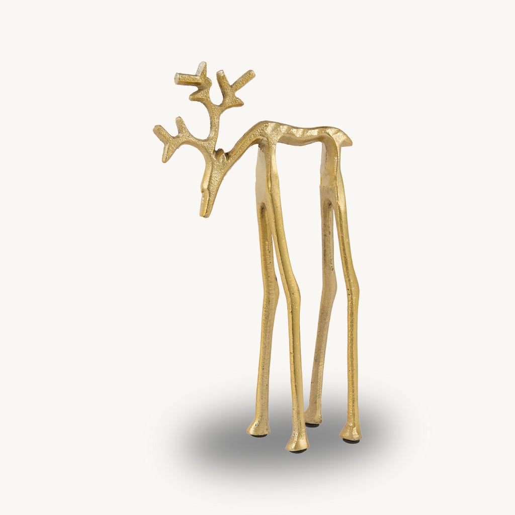 Metal Abstract Deer Ornament